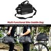 Bike Saddle Bag Rear Bike Rack Bag for Bike 17L Large Capacity Combines Hand-carry Shoulder-sling and Bike Mounting Capabilities