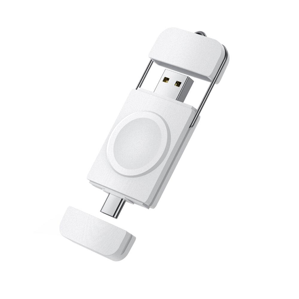 Портативная беспроводная зарядка для Apple IWatch Series Ultra SE 8 7 6 se 5 4 3 2 1 Type C и USB C, быстрая зарядка, док-станция для зарядного устройства для часов