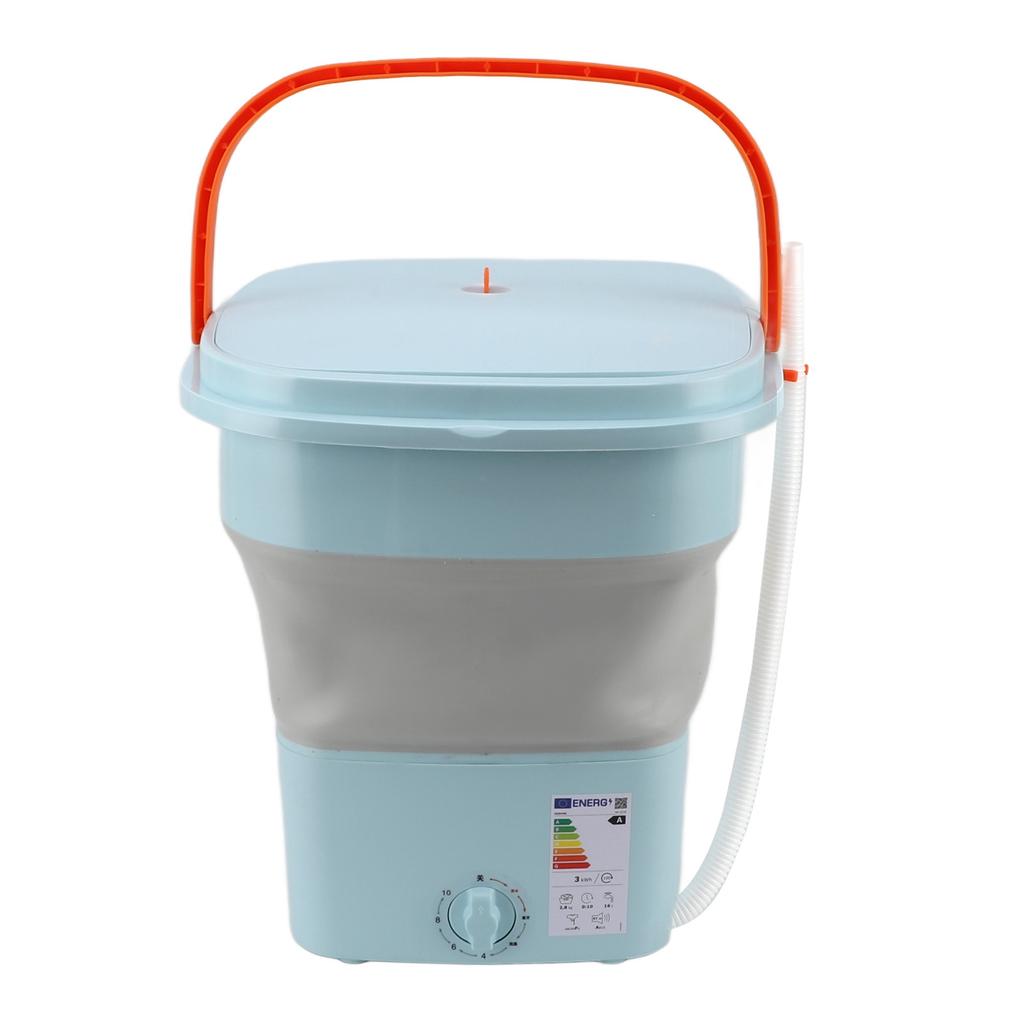 16L Portable Washing Machine with Soft Spin Function Drain Pipe 65W Fully Automatic Portable Washer