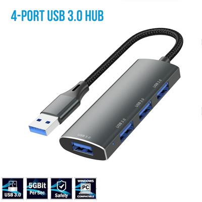 USB-концентратор 3,0, 4 порта, адаптер USB 3,0, 5 Гбит/с, высокоскоростной мульти-разветвитель USB C для Lenovo Macbook Pro, аксессуары для ПК, типо c