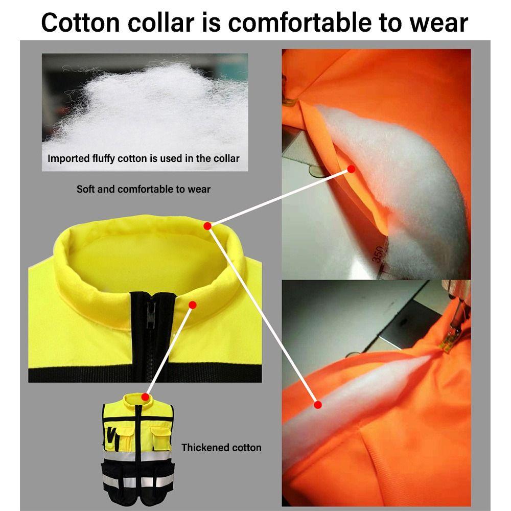 High Visibility Reflective Vest L-XXXXL Traffic Safe Clothing Color Matching Safety Wear  Outdoor