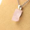 Stones and Minerals. Raw Kunzite Necklace. 14.48 Ct. Konar Province, Afghanistan.