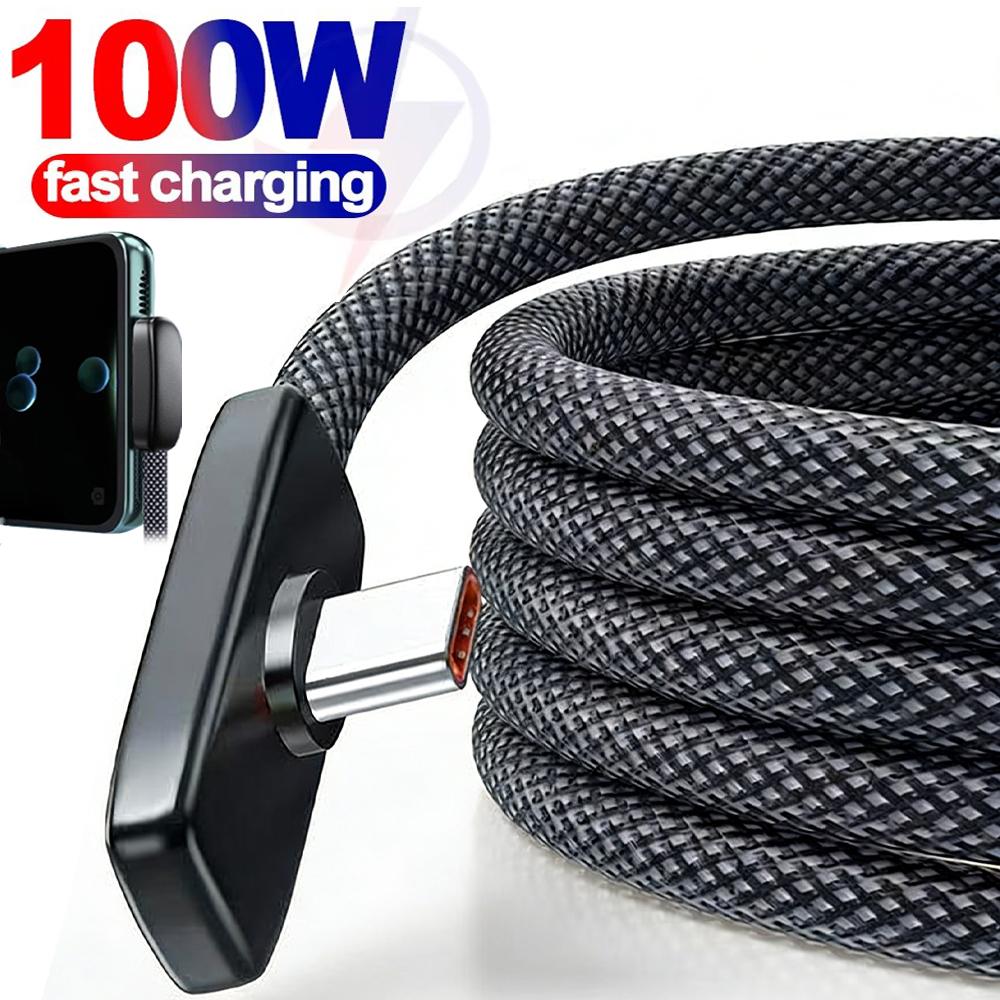 Кабель для быстрой зарядки 111 В, прямой угол 91 градус, USB Type-C, кабель для передачи данных для мобильного телефона Samsung Xiaomi Redmi, провод для быстрой зарядки