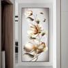 Nordic Golden Magnolia Flower Canvas Painting Modern Abstract Landscape Posters And Prints Wall Art Pictures Home Decor No Frame