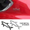 Motorcycle Self-Adhesive Car Decoration Emblem Badge Decals Car Styling Sticker Hollow Shark Fish