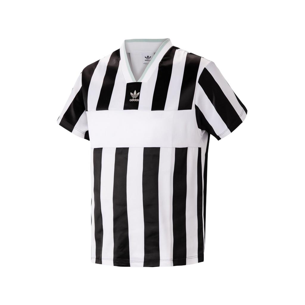 Adidas Оригинальная спортивная серия Удобная вязаная дышащая футболка с коротким рукавом Женские топы Черный Белый DH4231