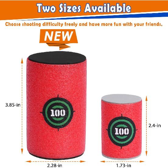 POKONBOY Soft Target, EVA Dart Target Compatible with Nerf Blasters Guns