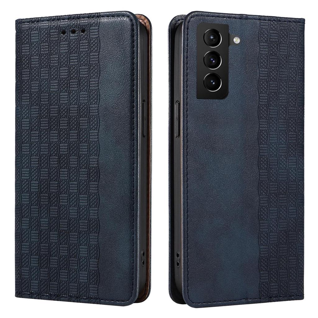 Hurtel Blue Magnetic Wallet Case for Galaxy S22 Ultra