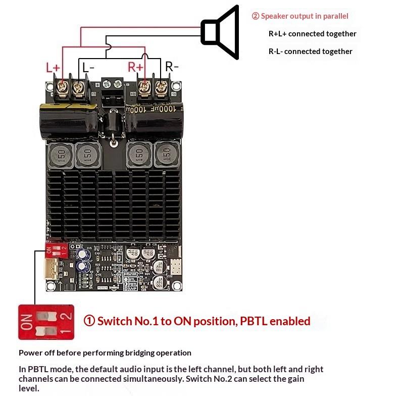 Новый-Мостовой Моно Сабвуферный Динамик Чистый Задний Каскад Zk-2001 Tpa3221 100Втx2 Двухканальная Цифровая Усилительная Плата 200Вт Усилитель