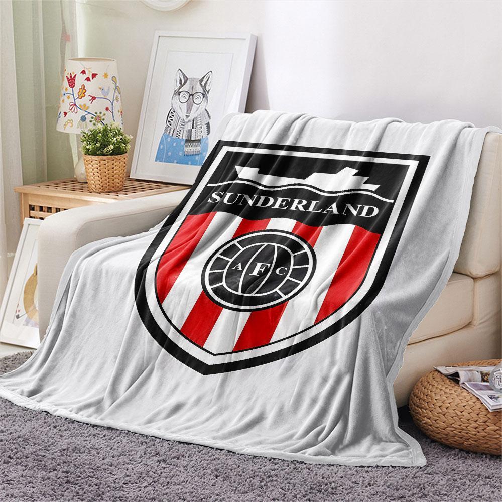 1PC Sunderland A.F Patterned Flannel Blanket Suitable For All Seasons for Home Decor Warmth and Comfort Gifts Holiday Present