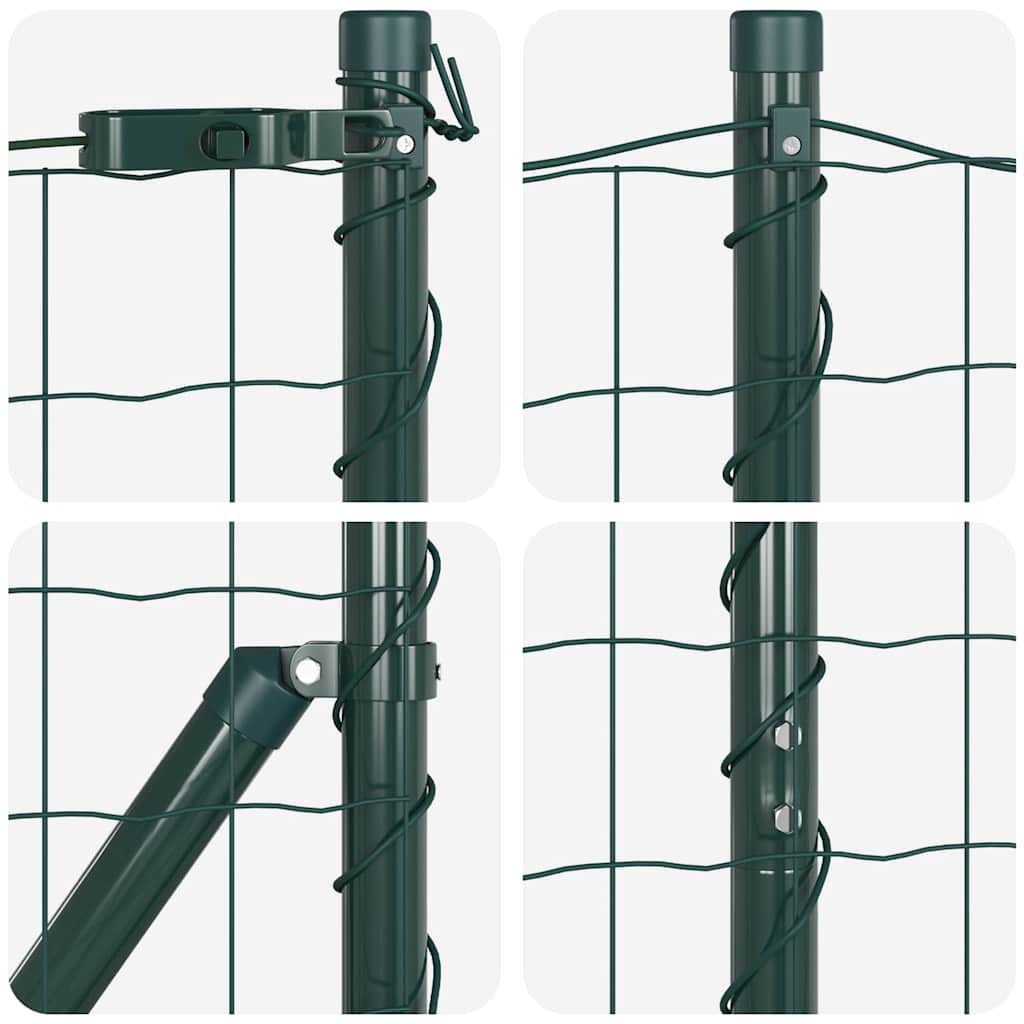 Welded Wire Fence with Concrete Foundation 25 x 1.2 m (W x H)