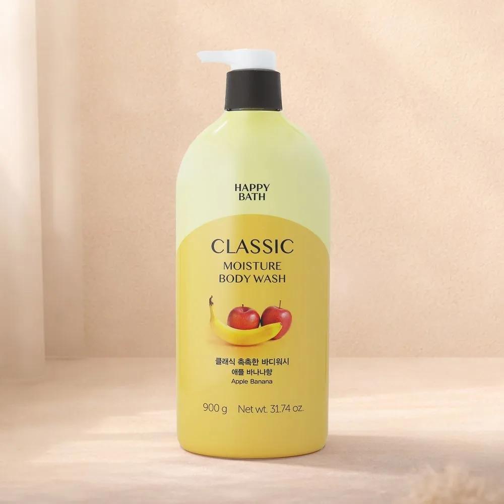 HAPPY BATH Classic Moisturizing Body Wash 900g Apple Banana Scent