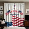2 шт. HD Июль День Независимости Американский флаг декоративная занавеска Красная завязка цифровая печать занавеска Домашний декор стиль Декорати