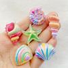 Ocean Theme ResinGlittering Starfish Shell Decorations for DIY Crafts Beach Nautical Scrapbooking Embellishments