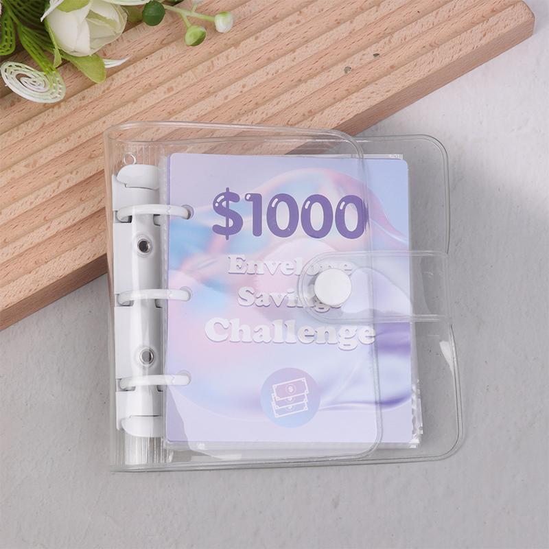 Папка-переплет для экономии денег на $150/300/500/1000 Папка-переплет для сбережений Мини-папка для хранения наличных денег Бюджетная книга Конверт для экономии денег Блокнот