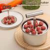 Stainless Steel Meatball Maker 6/12 Balls Manual Meat Baller Machine Kitchen Extruded Meatball Making Press Easy Clean Meatball Making Tool for