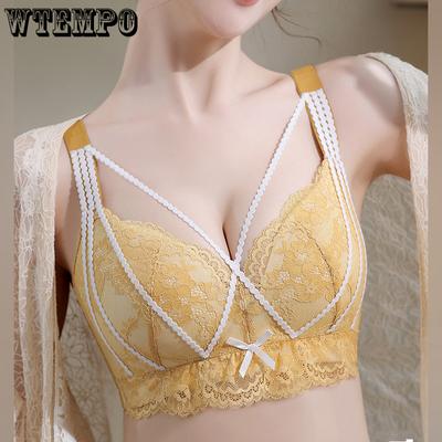 Регулируемое нижнее белье для сбора женской груди, предотвращающее провисание, летний бюстгальтер, тонкий бюстгальтер с полной чашкой, больших размеров