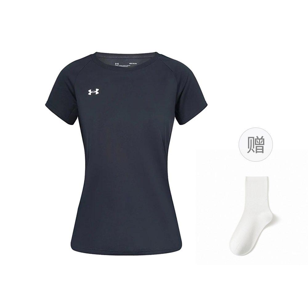 Under Armour T Shirts Unisex Black Crew Neck Thin 21500139-001