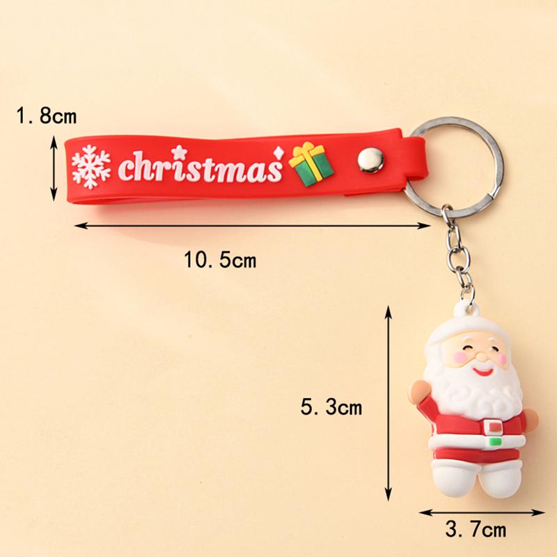 Креативный милый рождественский брелок-подвеска Санта-Клаус Снеговик Лось Рождественская елка Мультфильм Пара Автомобиль Рюкзак Подвеска Украшение